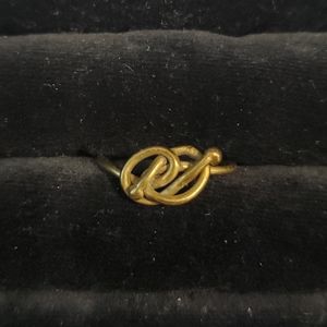 Brass Wire Knot Ring